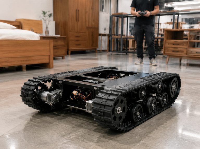 巨野县小型电机驱动履带底盘